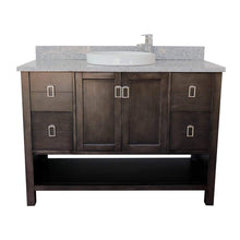 Load image into Gallery viewer, Bellaterra Home Vanity BellaTerra Home 49&quot; Single vanity in Silvery Brown finish with Gray granite top and Round Sink 400300-SB-GYRD