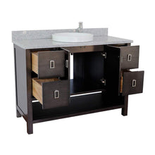 Load image into Gallery viewer, Bellaterra Home Vanity BellaTerra Home 49&quot; Single vanity in Silvery Brown finish with Gray granite top and Round Sink 400300-SB-GYRD