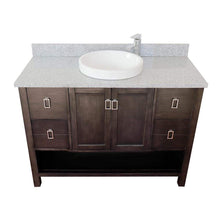 Load image into Gallery viewer, Bellaterra Home Vanity BellaTerra Home 49&quot; Single vanity in Silvery Brown finish with Gray granite top and Round Sink 400300-SB-GYRD