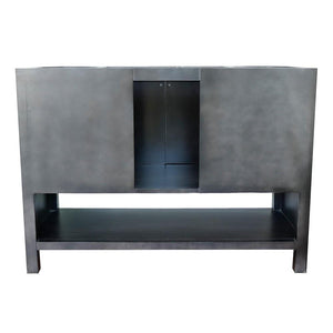 Bellaterra Home Vanity BellaTerra Home 49" Single vanity in Silvery Brown finish with White Quartz top and Rectangle Sink 400300-SB-WER