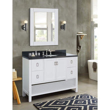 Load image into Gallery viewer, Bellaterra Home Vanity BellaTerra Home 49&quot; Single vanity in White finish with Black Galaxy top and Oval Sink 400300-WH-BGO