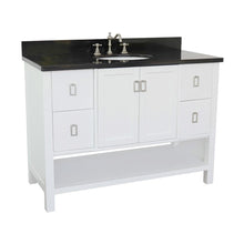 Load image into Gallery viewer, Bellaterra Home Vanity BellaTerra Home 49&quot; Single vanity in White finish with Black Galaxy top and Oval Sink 400300-WH-BGO