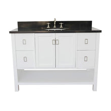 Load image into Gallery viewer, Bellaterra Home Vanity BellaTerra Home 49&quot; Single vanity in White finish with Black Galaxy top and Oval Sink 400300-WH-BGO