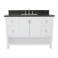Load image into Gallery viewer, Bellaterra Home Vanity BellaTerra Home 49&quot; Single vanity in White finish with Black Galaxy top and Rectangle Sink  400300-WH-BGR