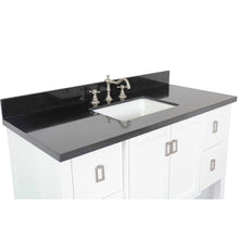 Load image into Gallery viewer, Bellaterra Home Vanity BellaTerra Home 49&quot; Single vanity in White finish with Black Galaxy top and Rectangle Sink  400300-WH-BGR