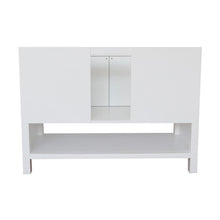 Load image into Gallery viewer, Bellaterra Home Vanity BellaTerra Home 49&quot; Single vanity in White finish with Black Galaxy top and Rectangle Sink  400300-WH-BGR