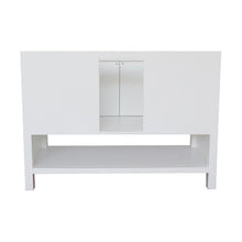 Load image into Gallery viewer, Bellaterra Home Vanity BellaTerra Home 49&quot; Single vanity in White finish with Black Galaxy top and Round Sink 400300-WH-BGRD