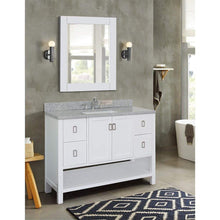 Load image into Gallery viewer, Bellaterra Home Vanity BellaTerra Home 49&quot; Single vanity in White finish with Gray granite top and Rectangle Sink 400300-WH-GYR