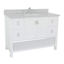 Load image into Gallery viewer, Bellaterra Home Vanity BellaTerra Home 49&quot; Single vanity in White finish with Gray granite top and Rectangle Sink 400300-WH-GYR