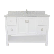 Load image into Gallery viewer, Bellaterra Home Vanity BellaTerra Home 49&quot; Single vanity in White finish with Gray granite top and Rectangle Sink 400300-WH-GYR