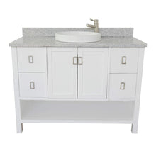 Load image into Gallery viewer, Bellaterra Home Vanity BellaTerra Home 49&quot; Single vanity in White finish with Gray granite top and Round Sink 400300-WH-GYRD