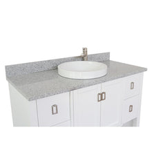Load image into Gallery viewer, Bellaterra Home Vanity BellaTerra Home 49&quot; Single vanity in White finish with Gray granite top and Round Sink 400300-WH-GYRD