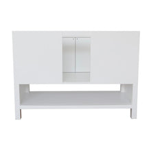 Load image into Gallery viewer, Bellaterra Home Vanity BellaTerra Home 49&quot; Single vanity in White finish with White Carrara top and Oval Sink 400300-WH-WMO