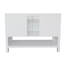 Load image into Gallery viewer, Bellaterra Home Vanity BellaTerra Home 49&quot; Single vanity in White finish with White Carrara top and Round Sink 400300-WH-WMRD