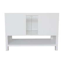 Load image into Gallery viewer, Bellaterra Home Vanity BellaTerra Home 49&quot; Single vanity in White finish with White Quartz top and Rectangle Sink 400300-WH-WER