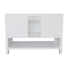 Load image into Gallery viewer, Bellaterra Home Vanity BellaTerra Home 49&quot; Single vanity in White finish with White Quartz top and Round Sink 400300-WH-WERD