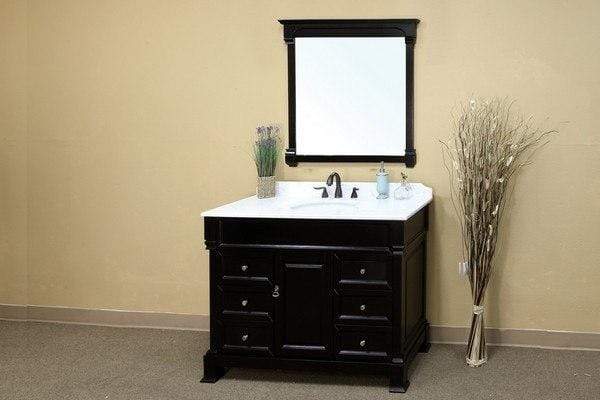 Bellaterra Home Vanity BellaTerra Home 50 in Single Sink Vanity-Wood-Espresso 205050-ES