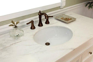 Bellaterra Home Vanity BellaTerra Home 50 in Single Sink Vanity-Wood-White 205050-WH