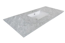 Load image into Gallery viewer, Bellaterra Home Vanity BellaTerra Home 55.3 in Single Sink Vanity-Black - White Marble 804380-R-BL-WH