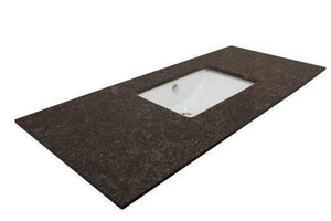 Bellaterra Home Vanity BellaTerra Home 55.3 in Single sink vanity-Gray-Tan Brown 804380-R-GY-TB