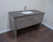 Load image into Gallery viewer, Bellaterra Home Vanity BellaTerra Home 55.3 in Single sink vanity-Gray-Tan Brown 804380-R-GY-TB