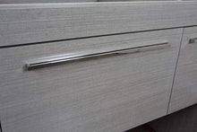 Load image into Gallery viewer, Bellaterra Home Vanity BellaTerra Home 55.3 in Single sink vanity-Gray-White Marble 804380-R-GY-WH