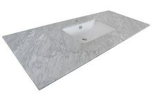 Load image into Gallery viewer, Bellaterra Home Vanity BellaTerra Home 55.3 in Single sink vanity-Gray-White Marble 804380-R-GY-WH
