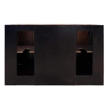 Load image into Gallery viewer, Bellaterra Home Vanity BellaTerra Home 55&quot; Double vanity in Brown Ash finish with White Carrara Top and Rectangle Sink 400100-55-BA-WM