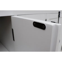 Load image into Gallery viewer, Bellaterra Home Vanity BellaTerra Home 55&quot; Double vanity in Glacier Ash finish with Gray Granite Top and Rectangle Sink 400100-55-GA-GY