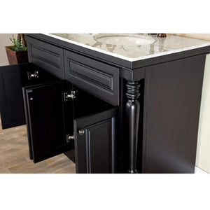 Bellaterra Home Vanity BellaTerra Home 55 in Double sink vanity-dark mahogany 605522A