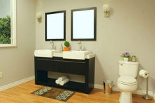 Load image into Gallery viewer, Bellaterra Home Vanity BellaTerra Home 57.75  in Double Sink Vanity-Wood-Black 804375A-BL
