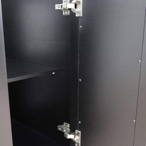 Bellaterra Home Vanity BellaTerra Home 60" Double vanity in Black finish - cabinet only 400990-60D-BL