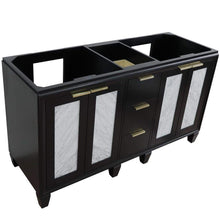 Load image into Gallery viewer, Bellaterra Home Vanity BellaTerra Home 60&quot; Double vanity in Black finish - cabinet only 400990-60D-BL