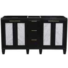 Load image into Gallery viewer, Bellaterra Home Vanity BellaTerra Home 60&quot; Double vanity in Black finish - cabinet only 400990-60D-BL