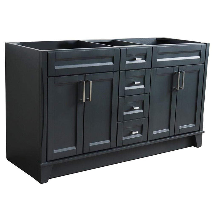 Buy Dark Gray Finished 60 Inch Double Sink Vanity
