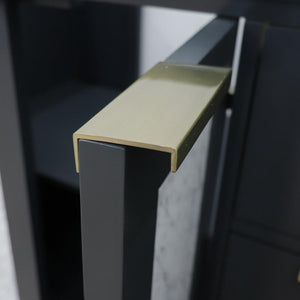 Bellaterra Home Vanity BellaTerra Home 60" Double vanity in Dark Gray finish - cabinet only 400990-60D-D