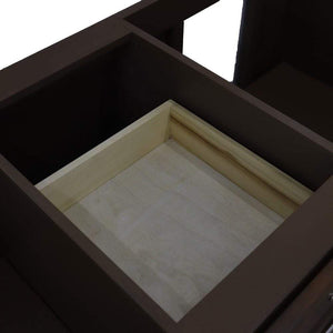 Bellaterra Home Vanity BellaTerra Home 60" Double vanity in Walnut finish - cabinet only 400901-60D-WA