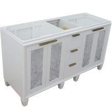 Load image into Gallery viewer, Bellaterra Home Vanity BellaTerra Home 60&quot; Double vanity in White finish - cabinet only 400990-60D-WH