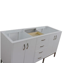 Load image into Gallery viewer, Bellaterra Home Vanity BellaTerra Home 60&quot; Double vanity in White finish - cabinet only 408001-60D-WH
