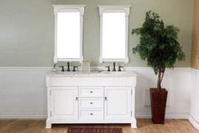 Load image into Gallery viewer, Bellaterra Home Vanity BellaTerra Home 60 in Double Sink Vanity-Wood-White