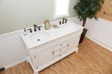 Load image into Gallery viewer, Bellaterra Home Vanity BellaTerra Home 60 in Double Sink Vanity-Wood-White
