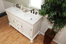 Load image into Gallery viewer, Bellaterra Home Vanity BellaTerra Home 60 in Double Sink Vanity-Wood-White