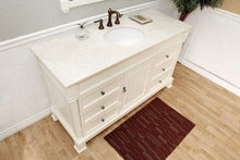 Load image into Gallery viewer, Bellaterra Home Vanity BellaTerra Home 60 in Single Sink Vanity-Wood-Cream White 205060-S-CR