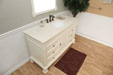 Load image into Gallery viewer, Bellaterra Home Vanity BellaTerra Home 60 in Single Sink Vanity-Wood-Cream White 205060-S-CR