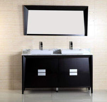 Load image into Gallery viewer, Bellaterra Home Vanity BellaTerra Home 60-inch Double Sink Vanity 500410-ES-WH-60D