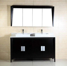 Load image into Gallery viewer, Bellaterra Home Vanity BellaTerra Home 60-inch Double Sink Vanity 500410D-ES-WH-60D