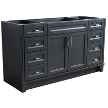 Load image into Gallery viewer, Bellaterra Home Vanity BellaTerra Home 60&quot; Single sink vanity in Dark Gray finish - cabinet only 400700-60S-DG