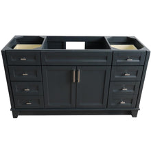 Load image into Gallery viewer, Bellaterra Home Vanity BellaTerra Home 60&quot; Single sink vanity in Dark Gray finish - cabinet only 400700-60S-DG