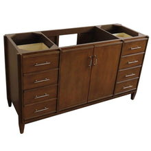 Load image into Gallery viewer, Bellaterra Home Vanity BellaTerra Home 60&quot; Single sink vanity in Walnut finish - cabinet only 400901-60S-WA