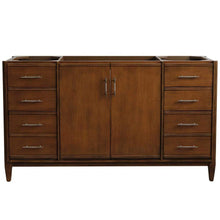 Load image into Gallery viewer, Bellaterra Home Vanity BellaTerra Home 60&quot; Single sink vanity in Walnut finish - cabinet only 400901-60S-WA